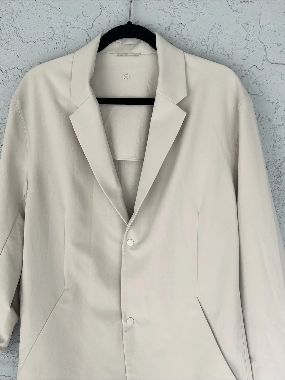 Lululemon New Venture Blazer XL Beige Performance Sport Coat Travel Jacket - Picture 3 of 8